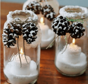 decorar con piñas