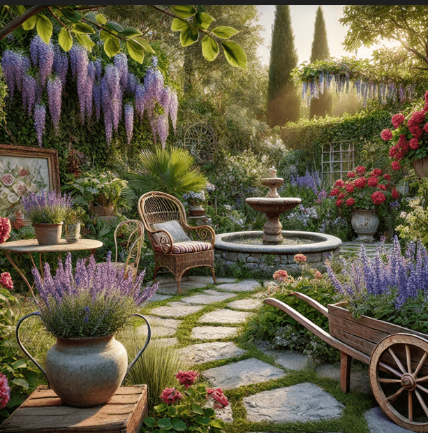 Dall.e jardin nostalgico